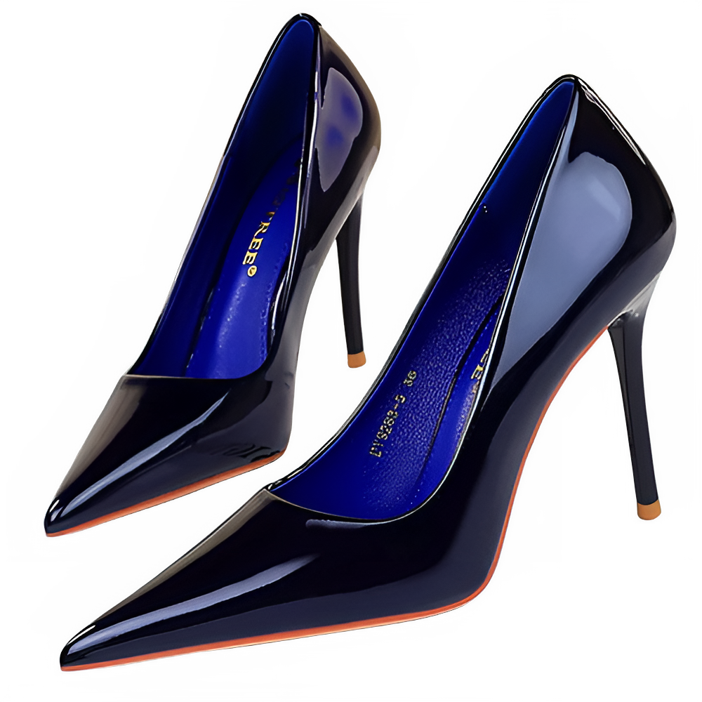 BIGTREE Shoes Patent Leather Women Pumps Sexy High Heels Pointed Lady Party Shoes Stilettos Women Heels Fashion Wedding Shoes Pi-Mart