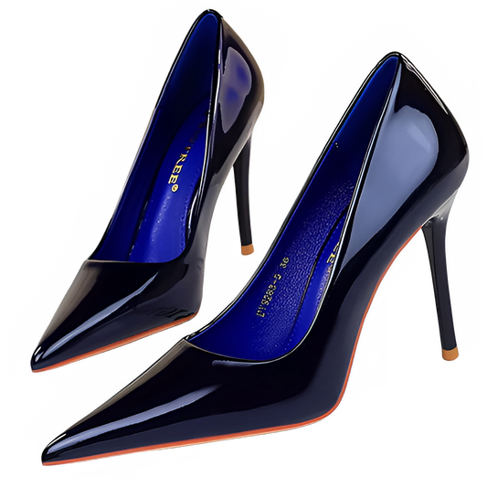 BIGTREE Shoes Patent Leather Women Pumps Sexy High Heels Pointed Lady Party Shoes Stilettos Women Heels Fashion Wedding Shoes Pi-Mart