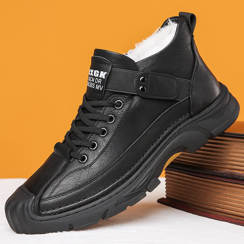 Men's Fleece-Lined Warm Casual Shoes Best YouTube Store