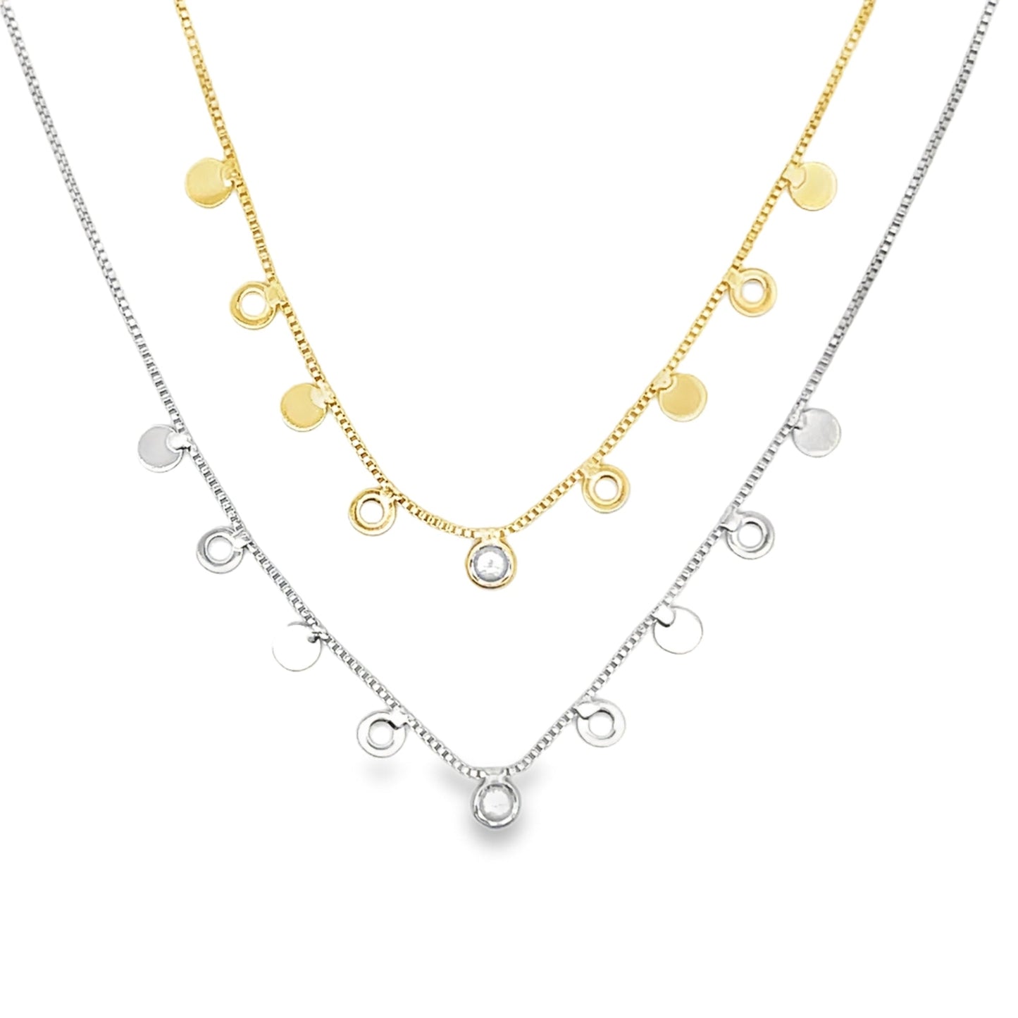 CZ Dangle Cable Chain-1