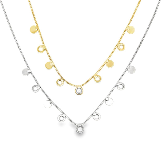 CZ Dangle Cable Chain-1