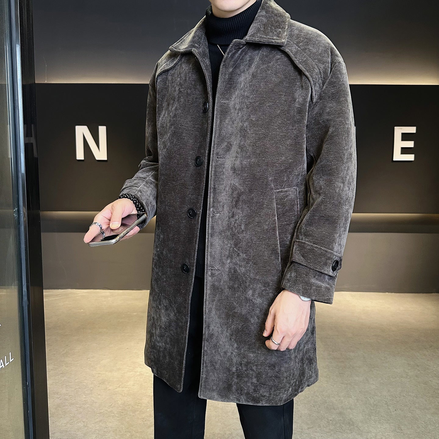Long Chenille Cotton Wool Coat Thickened Windproof Jacket Best YouTube Store