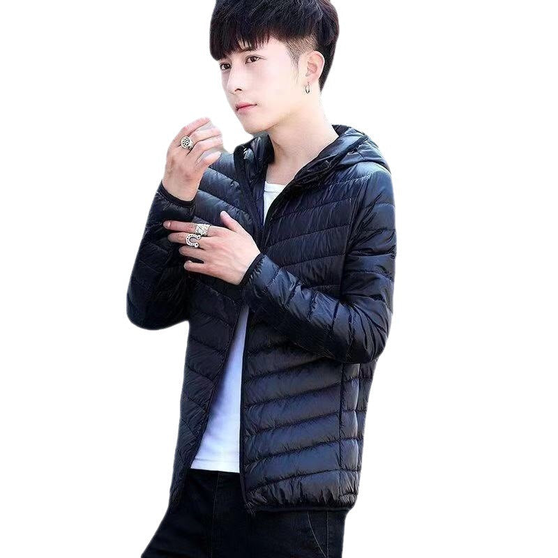 Men's Lightweight Cotton-Padded Jacket with Hood Pi-Mart
