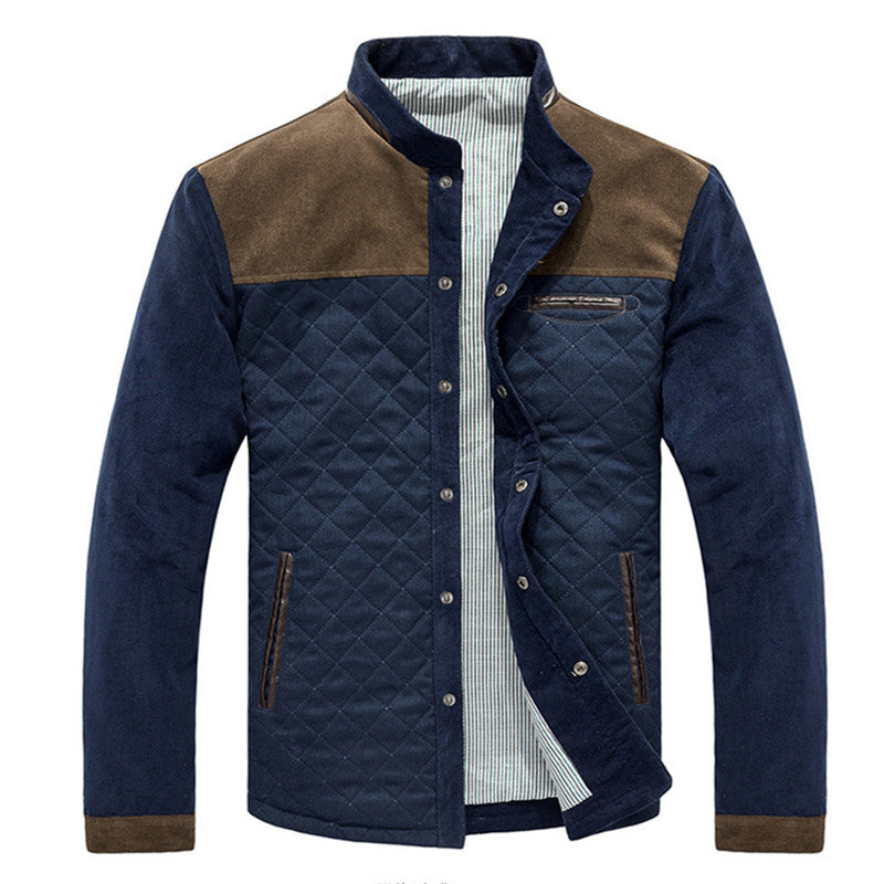 Zip-up Slim-fit Side Seam Pocket Non-hooded Blue Casual Youth Jacket Best YouTube Store