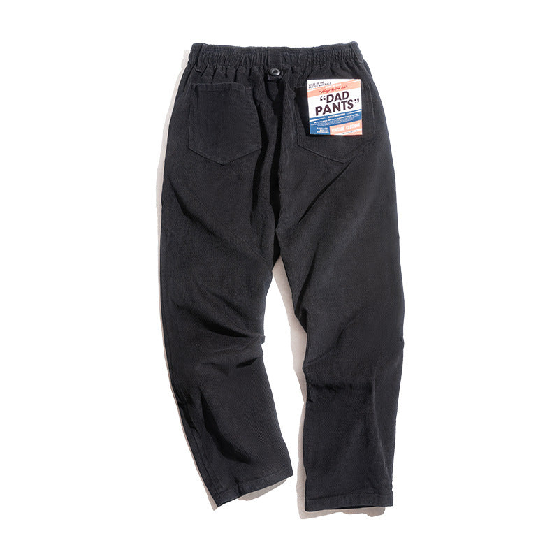Men's Casual Khaki Corduroy Pants for Autumn/Winter Pi-Mart