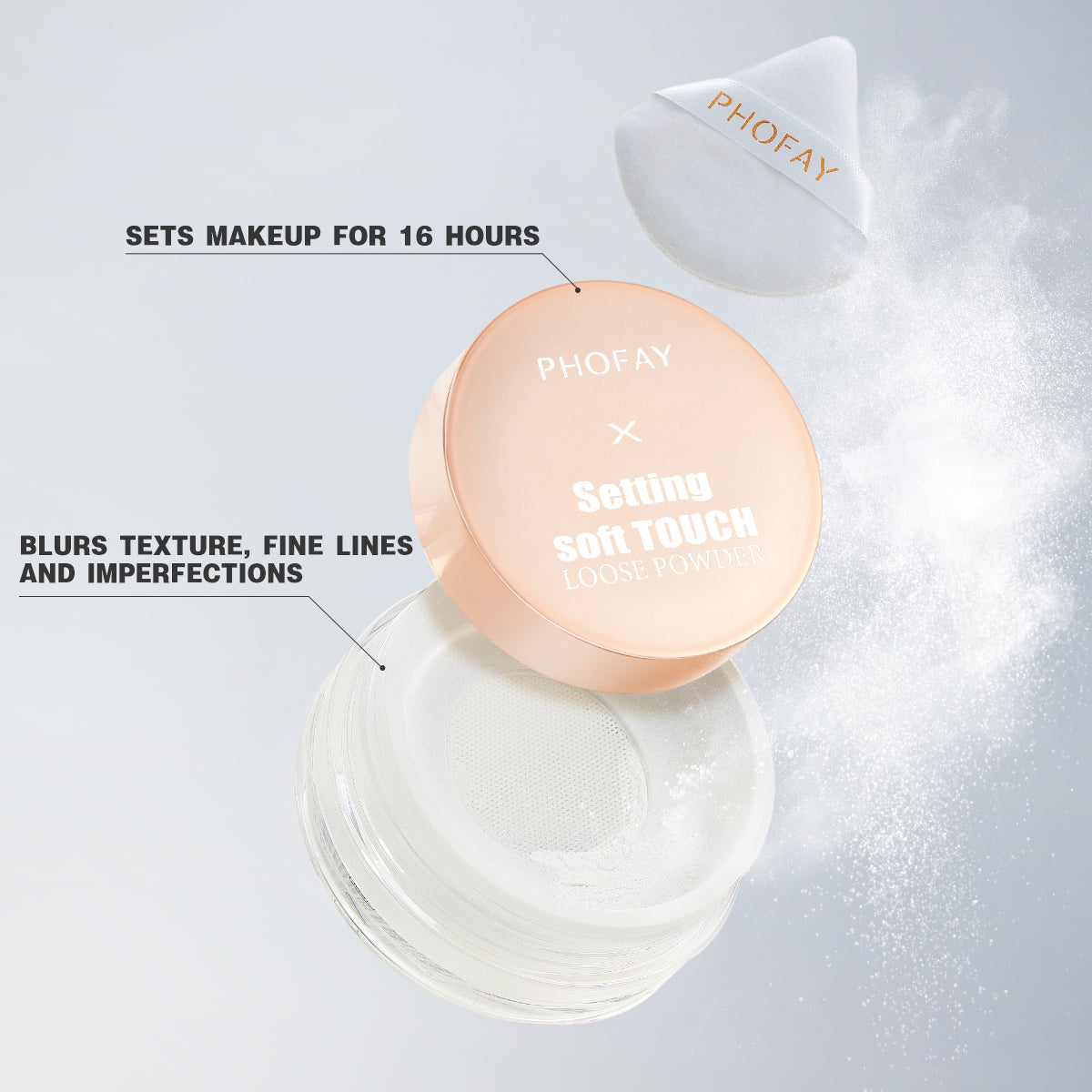 PHOFAY Setting Soft Touch Loose Powder LadyShow.Store
