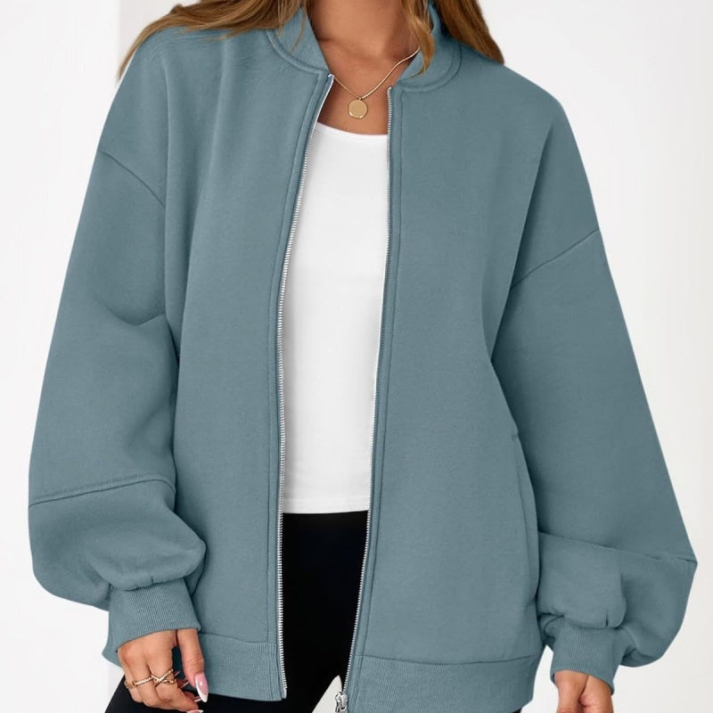 Zip Sweatshirt Jacket Casual Long Sleeve Pilot Coat Best YouTube Store