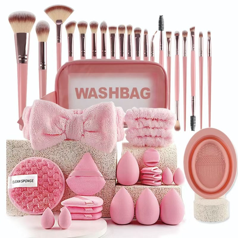 40pcs  Beauty Tools Major Combination Suit Face Wash Makeup Full Set LadyShow.Store