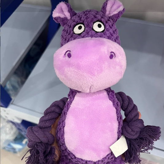 Pet Plush Sound Cotton Rope Toys Interactive Tug Of War Training Item Creative Dog Toy Pet Training Dog Supplies LadyShow.Store