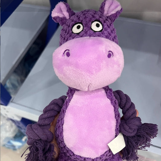 Pet Plush Sound Cotton Rope Toys Interactive Tug Of War Training Item Creative Dog Toy Pet Training Dog Supplies LadyShow.Store