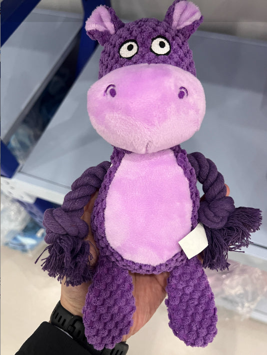 Pet Plush Sound Cotton Rope Toys Interactive Tug Of War Training Item Creative Dog Toy Pet Training Dog Supplies LadyShow.Store