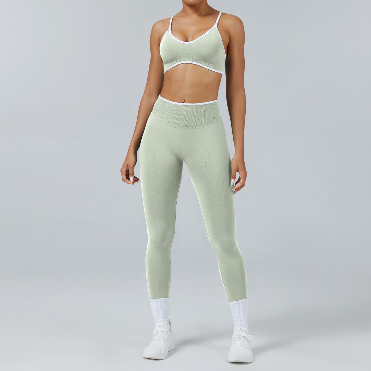Seamless Back-Support Running Quick-Drying Yoga And Fitness Apparel Set Best YouTube Store