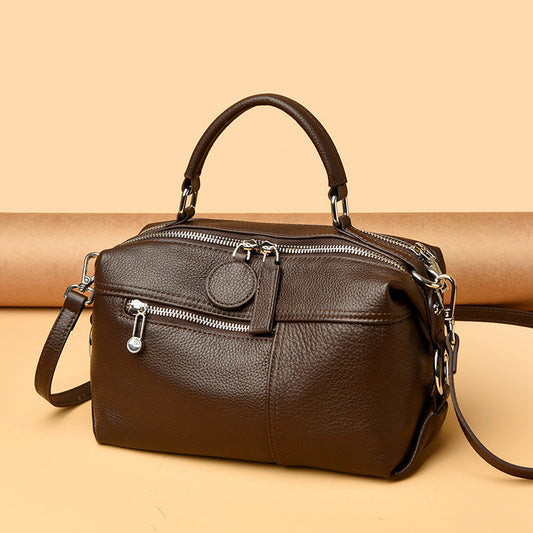 Womens Shoulder Bag Made From Premium Full-grain Cowhide For A Luxurious LadyShow.Store