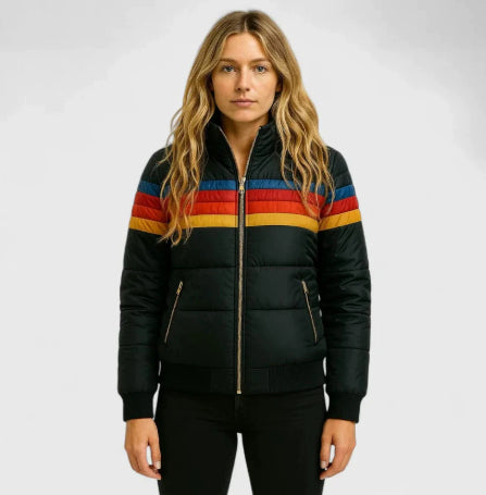 Women's Casual Hooded Printed Short Cotton Jacket LadyShow.Store