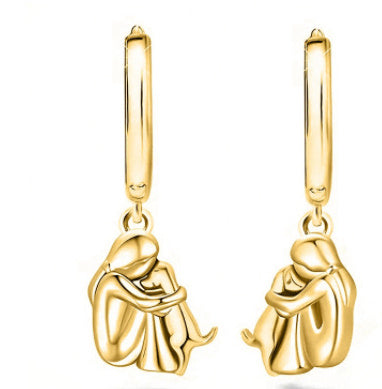 Fashion Little Girl And Dog Hug Necklace LadyShow.Store