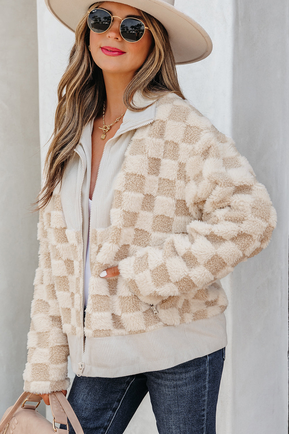 Emily Zip Up Collared Jacket-2