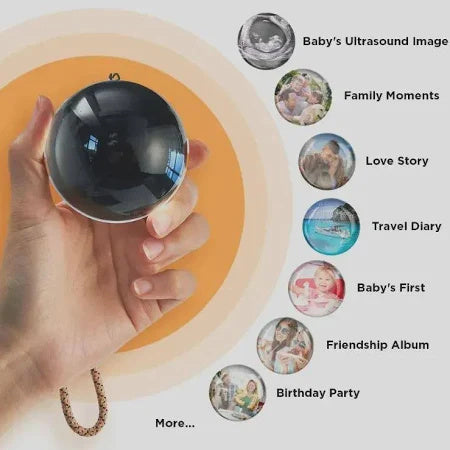Fashionable And Personalized Electronic Ball Video Player 3D Video Crystal Ball DIY Memory Art Glass Ball Lamp Spherical Pixel Display 2.7inchs Screen 4GB Videos Player For Gift Best YouTube Store