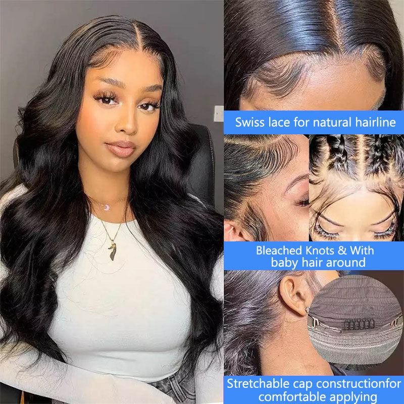 Loose Deep Wave13x4 Transparent Lace Human Hair Sleeve CJD