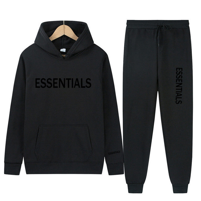 Essentials Sweatshirt Suit Men's and Women's Sweatshirt and Pant 2-Piece Set Hip-Hop Hoodie Suit by LuxuryLifeway