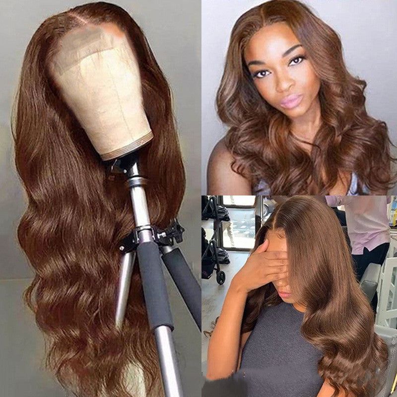 Brown Color Human Hair Wigs Human Hair Wig CJD