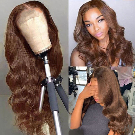 Brown Color Human Hair Wigs Human Hair Wig LadyShow.Store