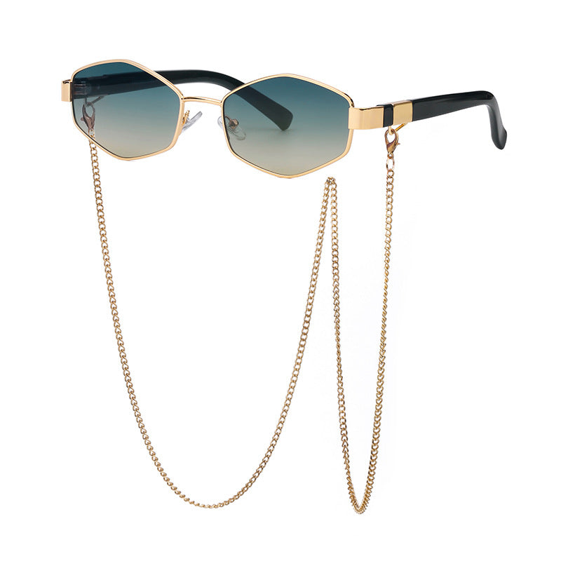 Women's Fashion Personality Chain Korean Style Sunglasses LadyShow.Store