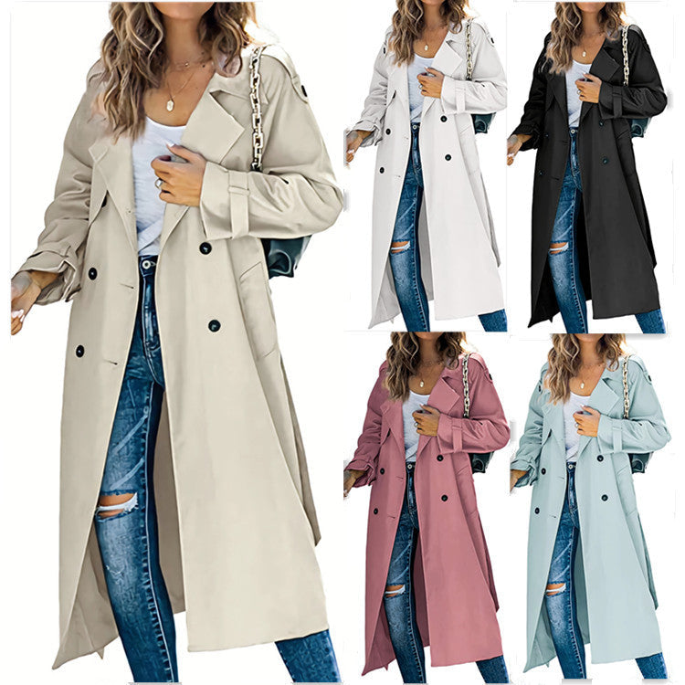 Women's Fashion Casual Solid Color Windbreaker Jacket LadyShow.Store