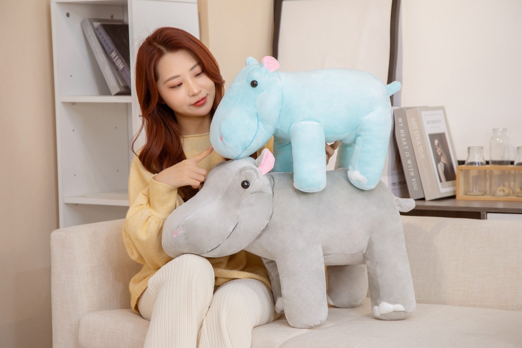 Plush Toy Hippo Doll Children's Day Gift Pillow CJD