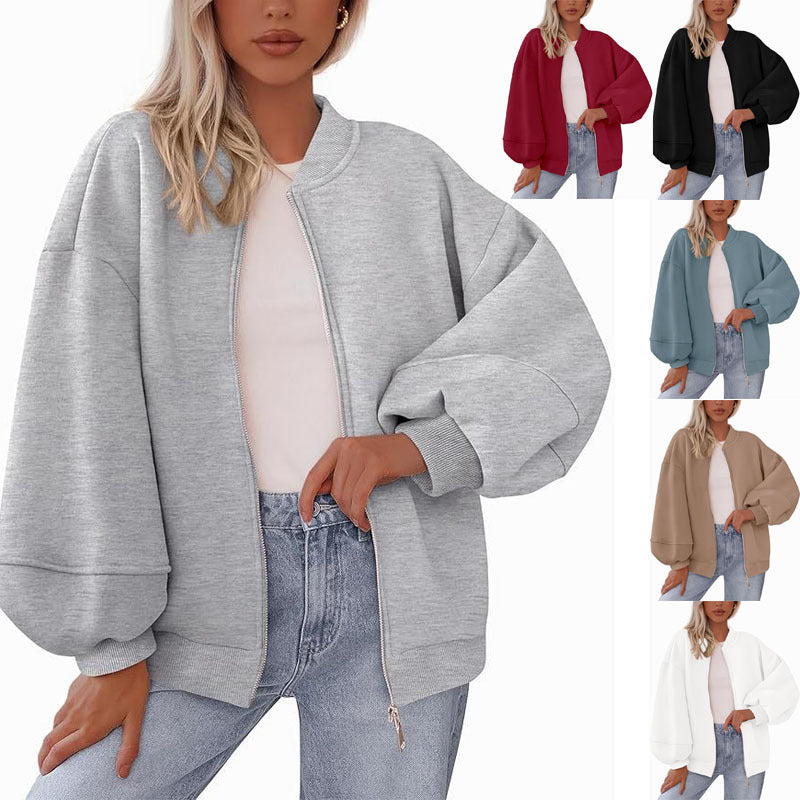 Zip Sweatshirt Jacket Casual Long Sleeve Pilot Coat Best YouTube Store