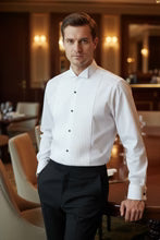 "David" White Wingtip Tuxedo Shirt-0