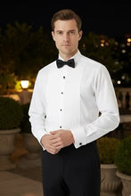 "David" White Wingtip Tuxedo Shirt-1