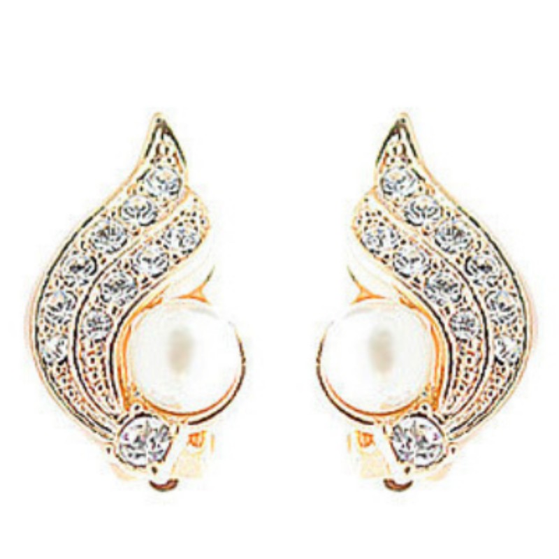 Valentine's Day Gift Angel Wings Pearl Ear Clip CJD