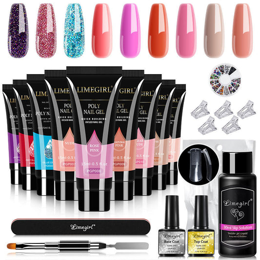 15ML Crystal Extension Ferrule Nail Tip Nail Beauty Tool Set CJD