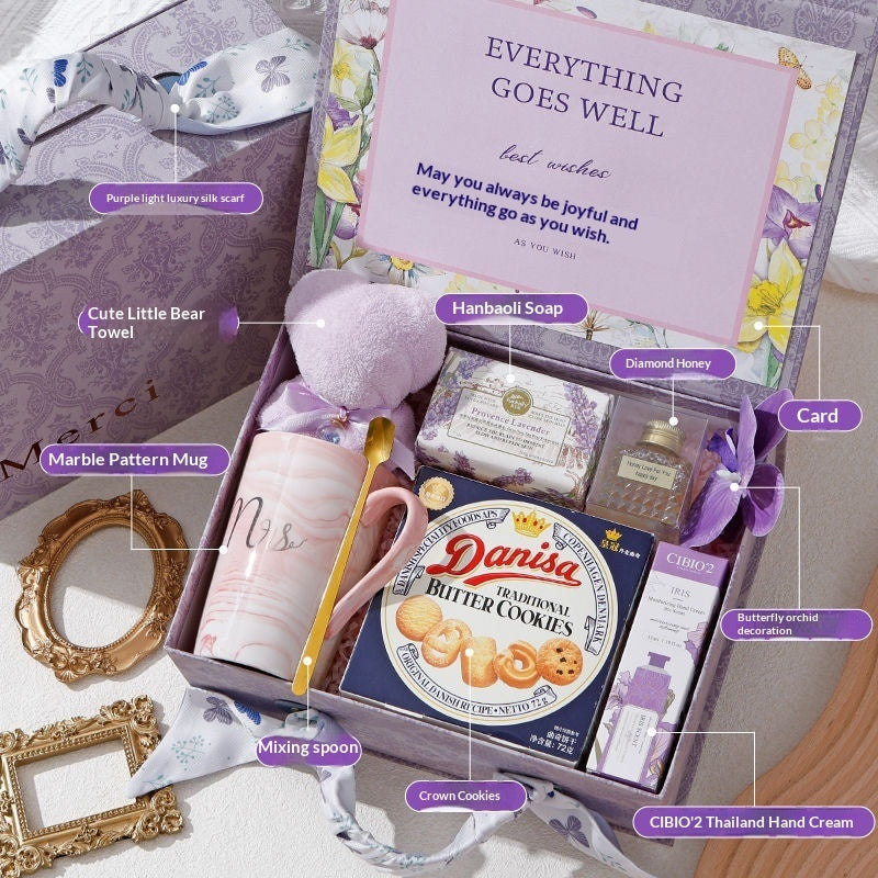 International Women's Day Gift Goddess Bridesmaid Wedding High-end Practical Birthday Gift Box Wedding Guest Gift CJD