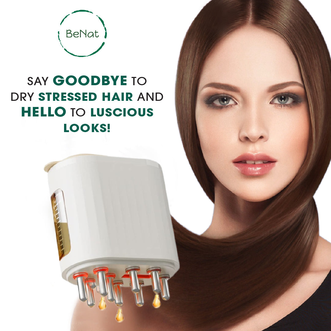 Electric Oil Applicator and Vibration Scalp Massager 2 in 1. LuxuryLifeWay Online Store