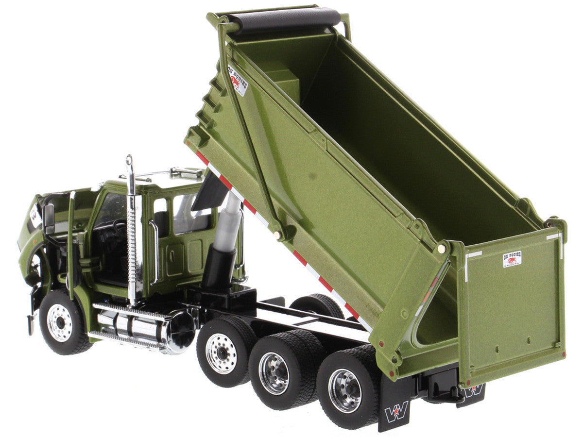 Western Star 49X SBFA OX Bodies Stampede Dump Truck Olive Green Metallic "Transport Series" 1/50 Diecast Model by Diecast Masters-3