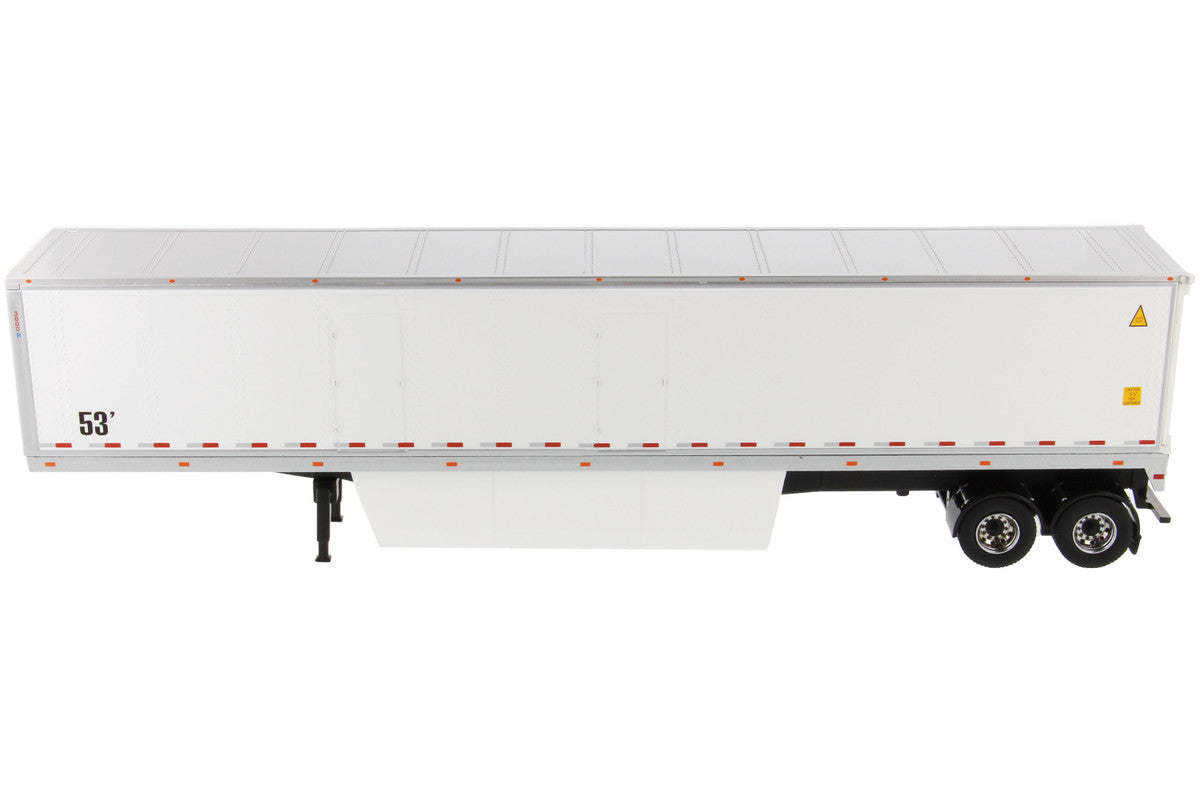 53' Dry Cargo Van Trailer White "Transport Series" 1/50 Diecast Model by Diecast Masters Diecast Masters