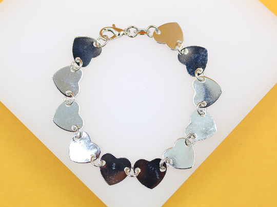 Heart Flat Bracelet (I511) MIA Jewelry