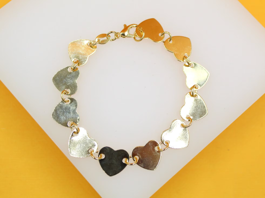 Heart Flat Bracelet (I511) MIA Jewelry