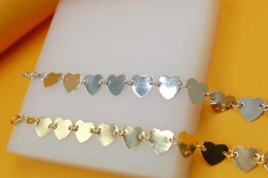 Heart Flat Bracelet (I511) MIA Jewelry