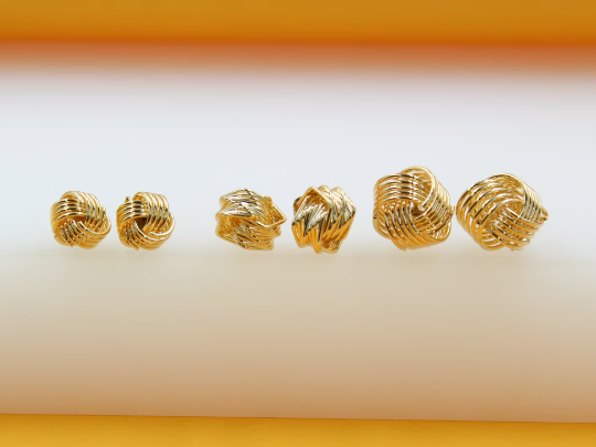 18K Gold Filled Knot Earrings MIA Jewelry