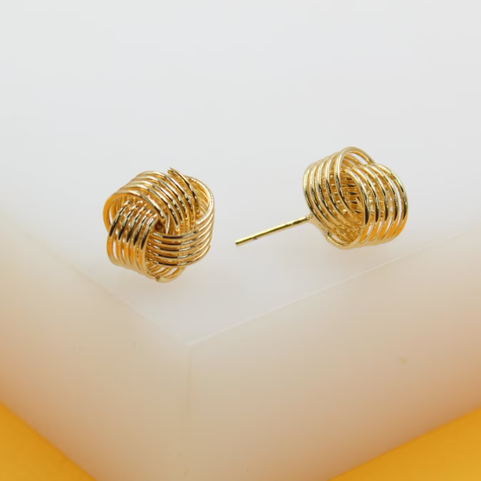 18K Gold Filled Knot Earrings MIA Jewelry