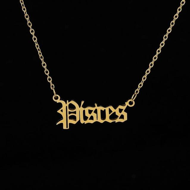 Hip Hop Rapper Letter Pendant Necklace