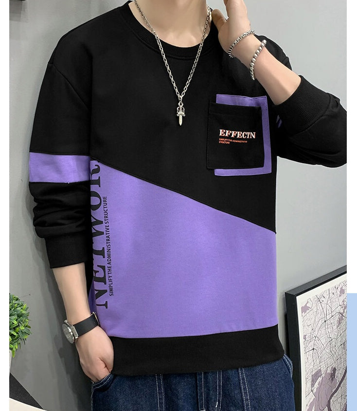 Fleeced Hoodie Pullover For Men With Round Collar LadyShow.Store