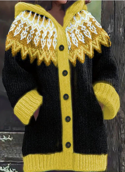 New Animal 3D Printed Casual Hooded Cloak Jacket Accent Plus