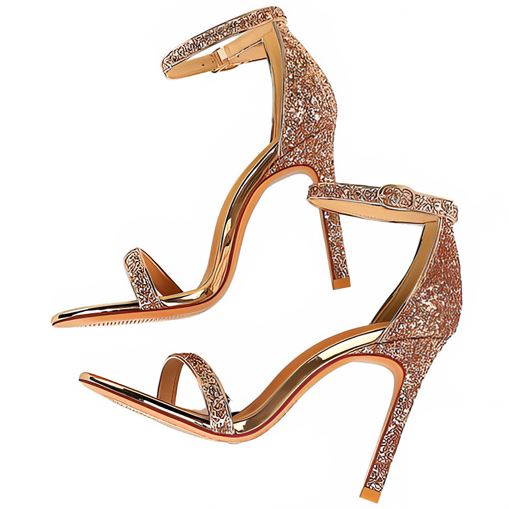 BIGTREE Shoes Sexy High Heels Women Pumps Sparkle Sequins Stiletto Heels 10 Cm Party Shoes Women Heels Summer Women Sandals New Pi-Mart