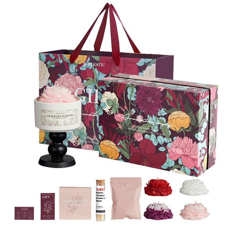 Blossom Tales Creative Valentines Day Aromatherapy Candle Gift Set CJD