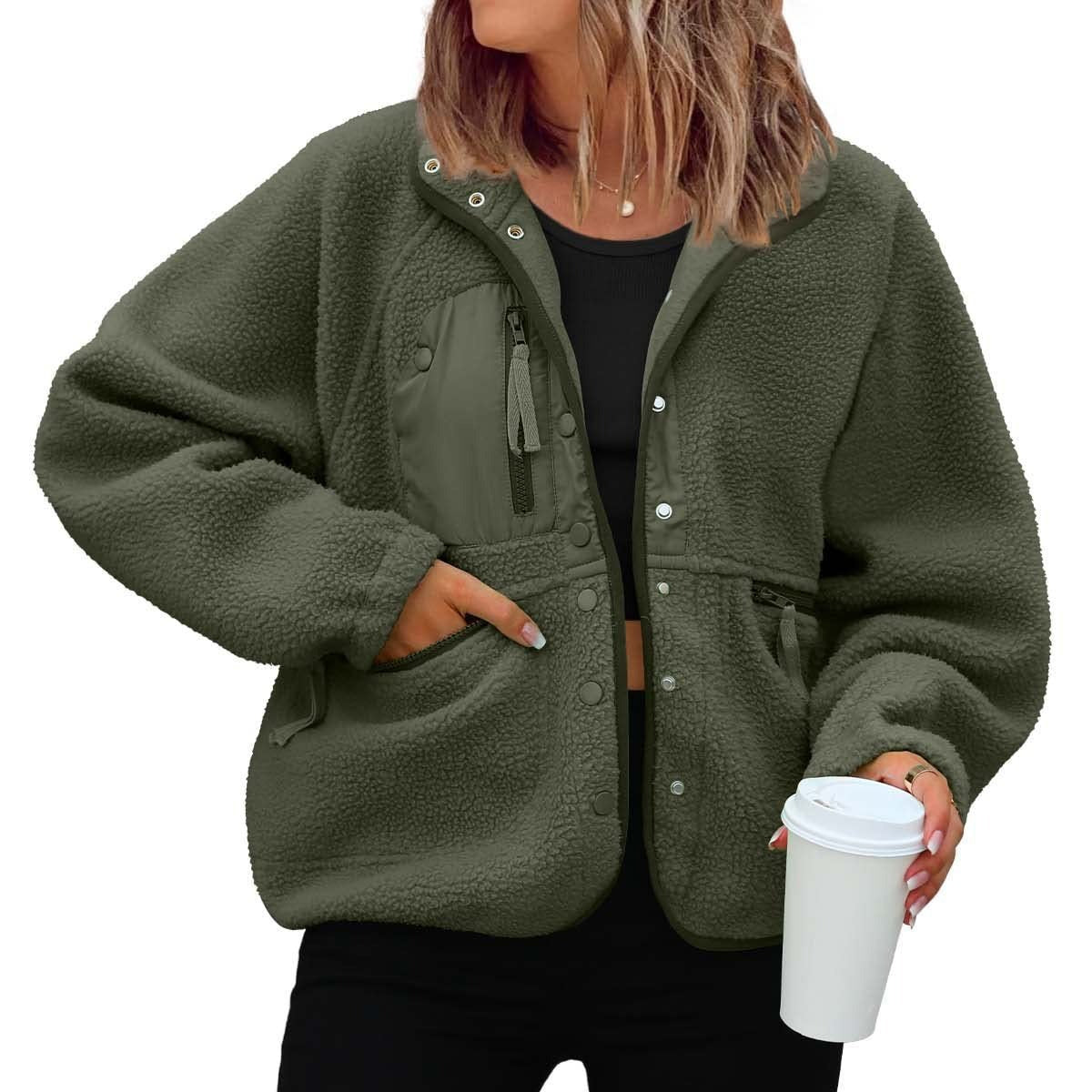 Polar Fleece Sports And Leisure Sweater Jacket Top LadyShow.Store