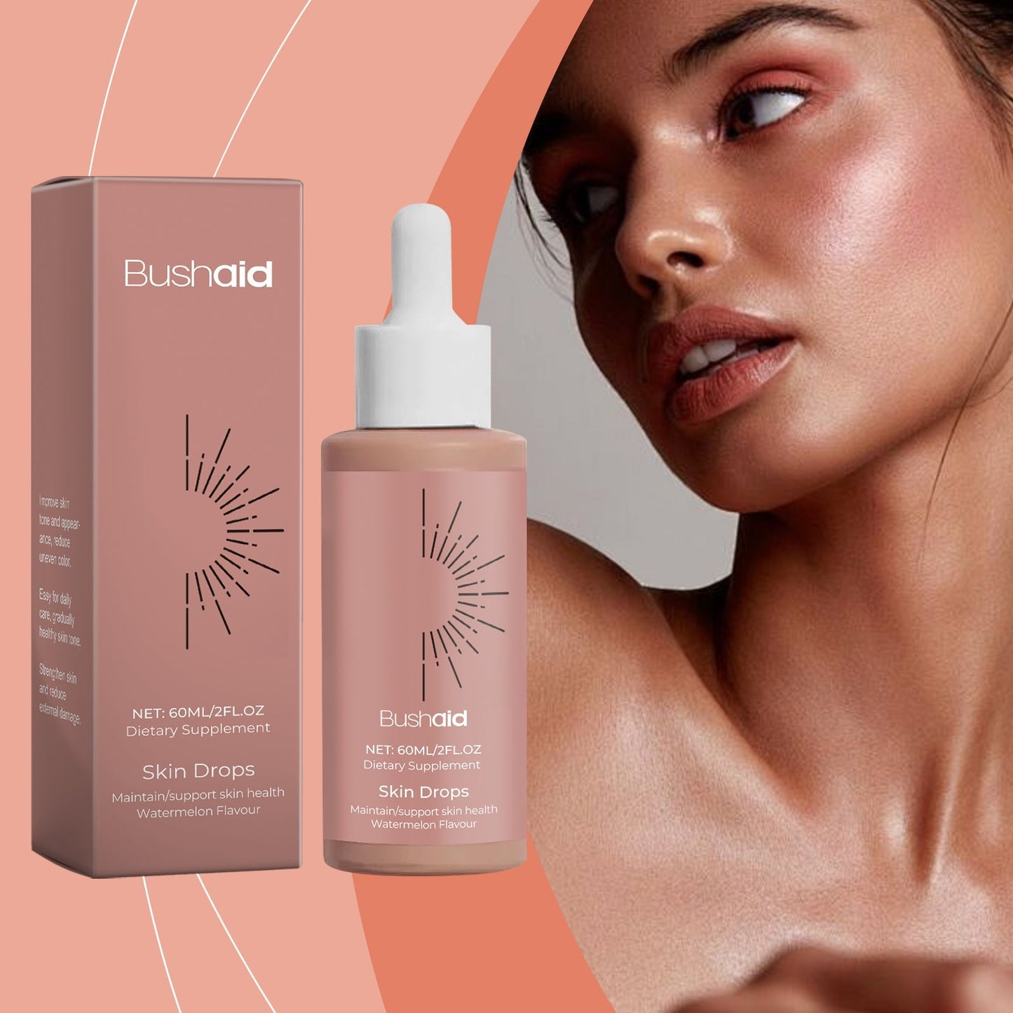 Natural Sunless Tanning Drops Oral Tri Light Beauty