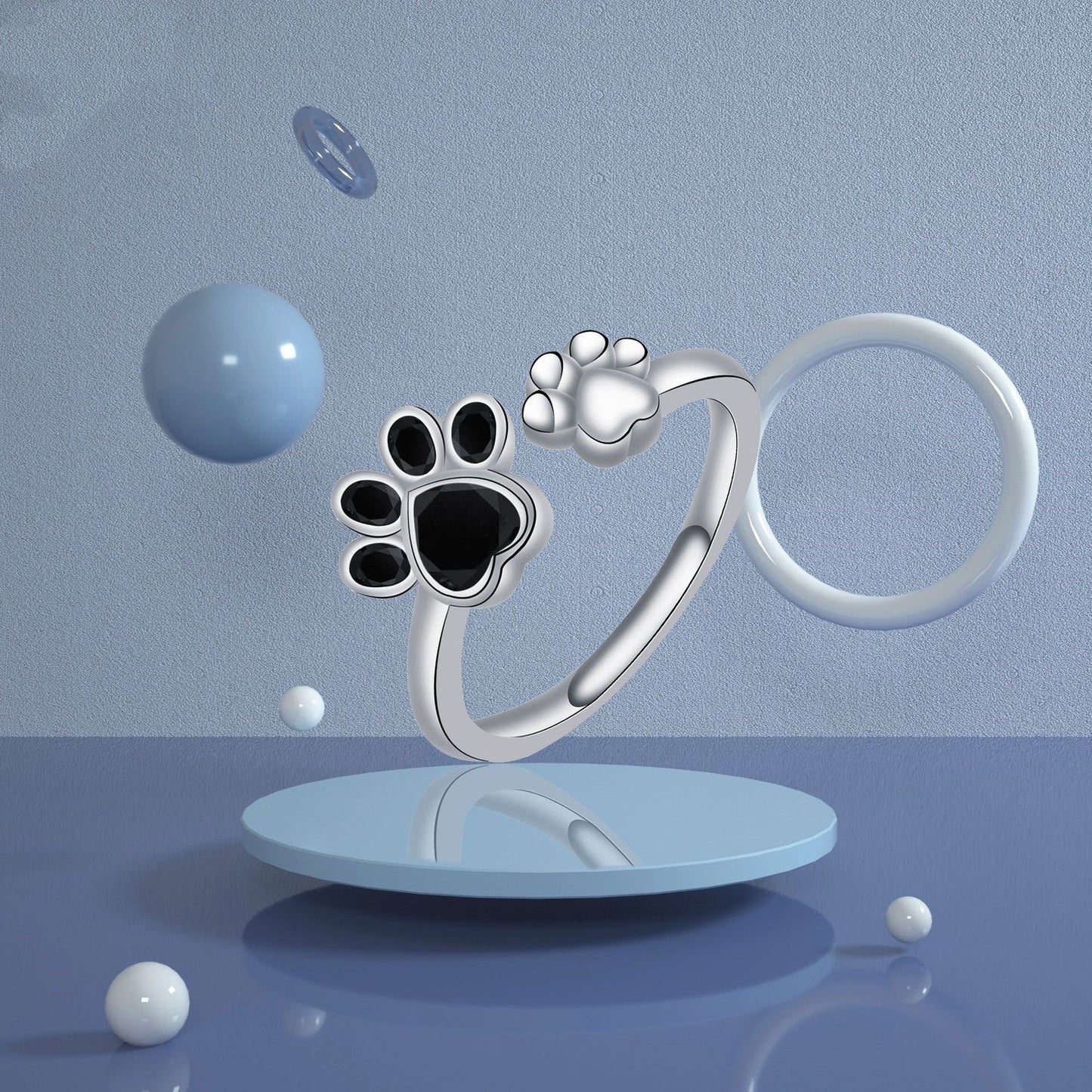 Women's Adjustable Creative Cute Kitten's Paw Ring LadyShow.Store
